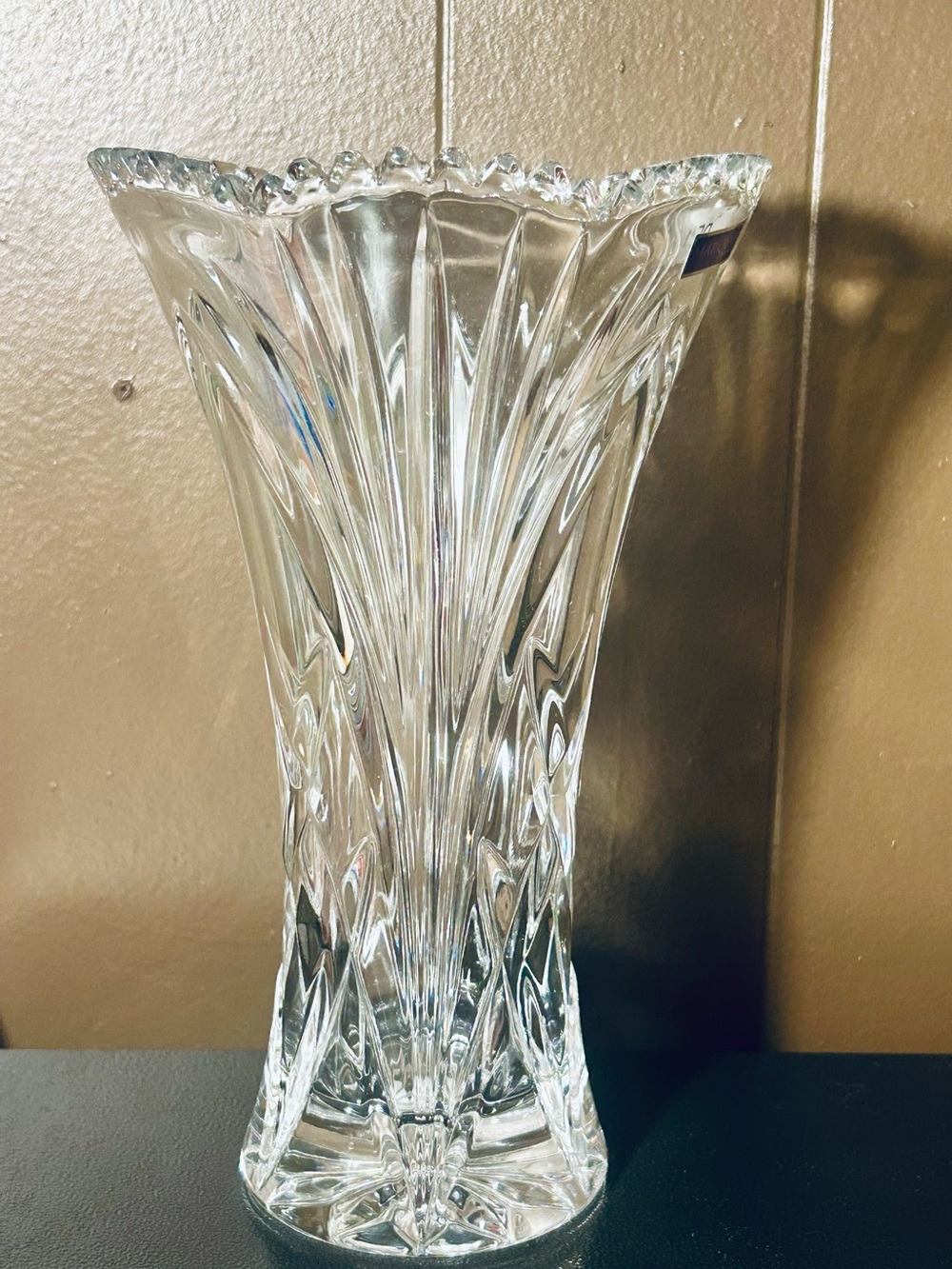 Marquis by Waterford Crystal Vase with vertical fluted cuts - Newberry Pattern